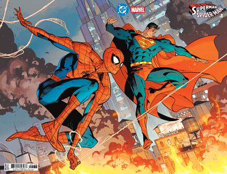 DC MARVEL SUPERMAN SPIDER-MAN #1 (ONE SHOT) CVR X JORGE JIMENEZ WRAPAROUND CARD STOCK VAR