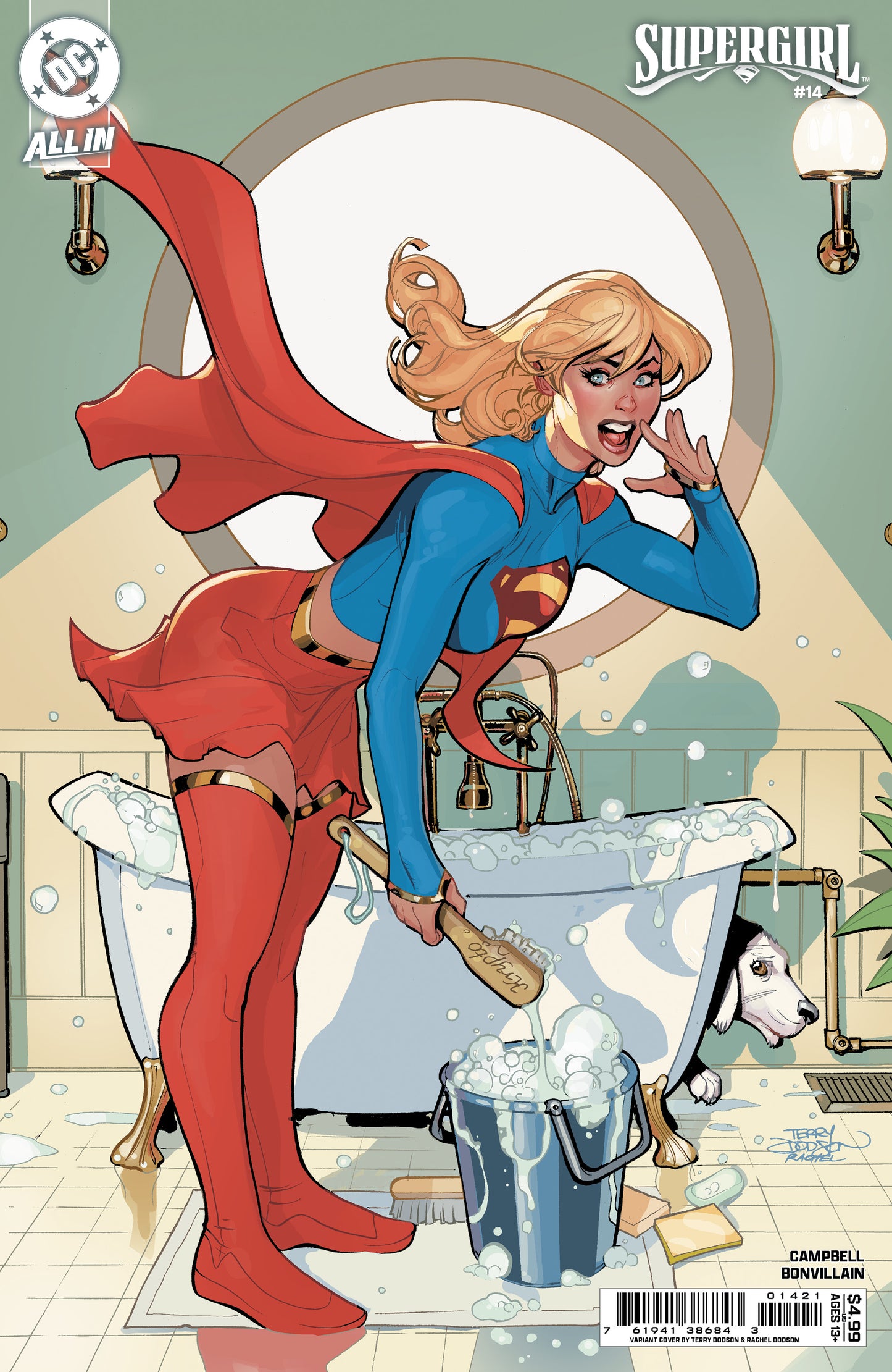 SUPERGIRL #14 CVR B TERRY DODSON CARD STOCK VAR (THE REIGN OF THE SUPERBOYS)