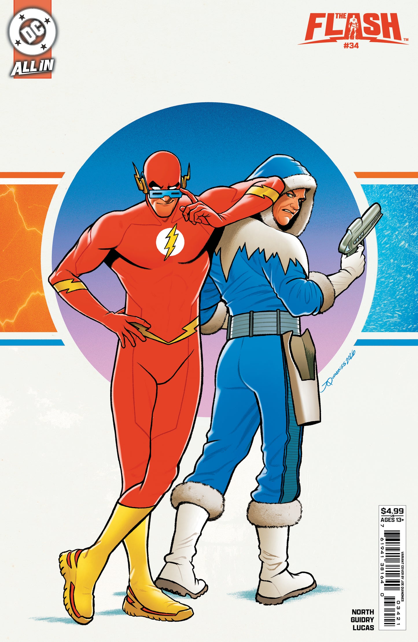 FLASH #34 CVR B JOE QUINONES CARD STOCK VAR