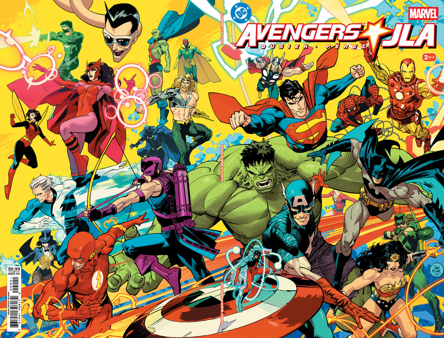 AVENGERS JLA #2 (OF 4) FACSIMILE EDITION CVR B DAN MORA VAR