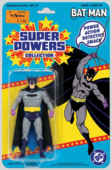 DETECTIVE COMICS #27 FACSIMILE EDITION CVR B JASON GEYER & ALEX SAVIUK FIRST APPEARANCE BATMAN SUPER POWERS ACTION FIGURE CARD STOCK VAR (2026)