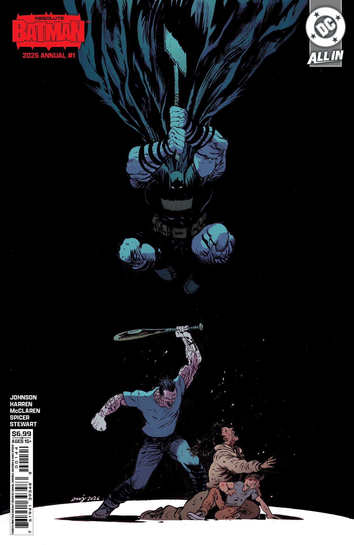 ABSOLUTE BATMAN 2025 ANNUAL #1 (ONE SHOT) Fourth Printing Cvr B Daniel Warren Johnson Card Stock Var