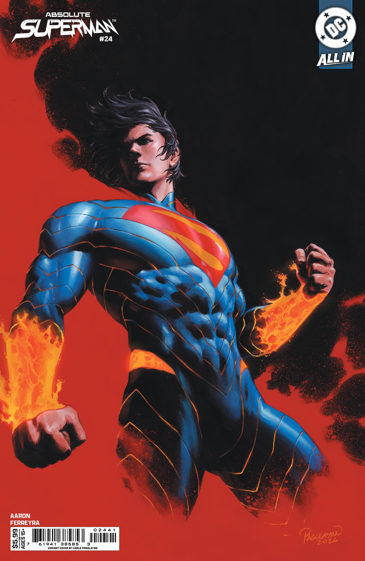 ABSOLUTE SUPERMAN #24 CVR D CARLO PAGULAYAN CARD STOCK VAR