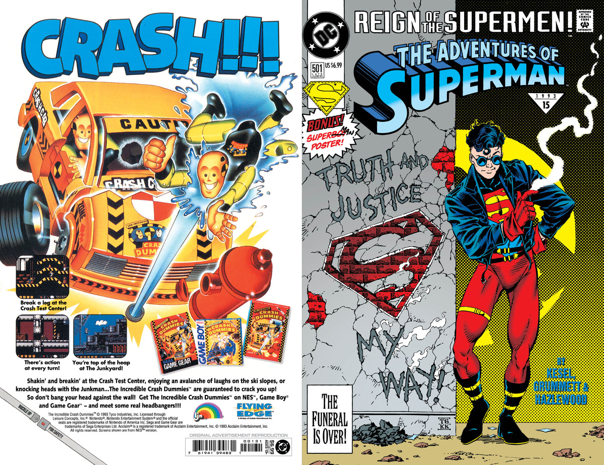 ADVENTURES OF SUPERMAN #501 FACSIMILE EDITION CVR C TOM GRUMMETT FOIL VAR