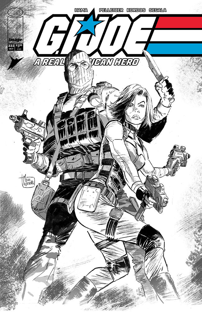 GI JOE A REAL AMERICAN HERO #333 CVR B LEE WEEKS B&W VAR
