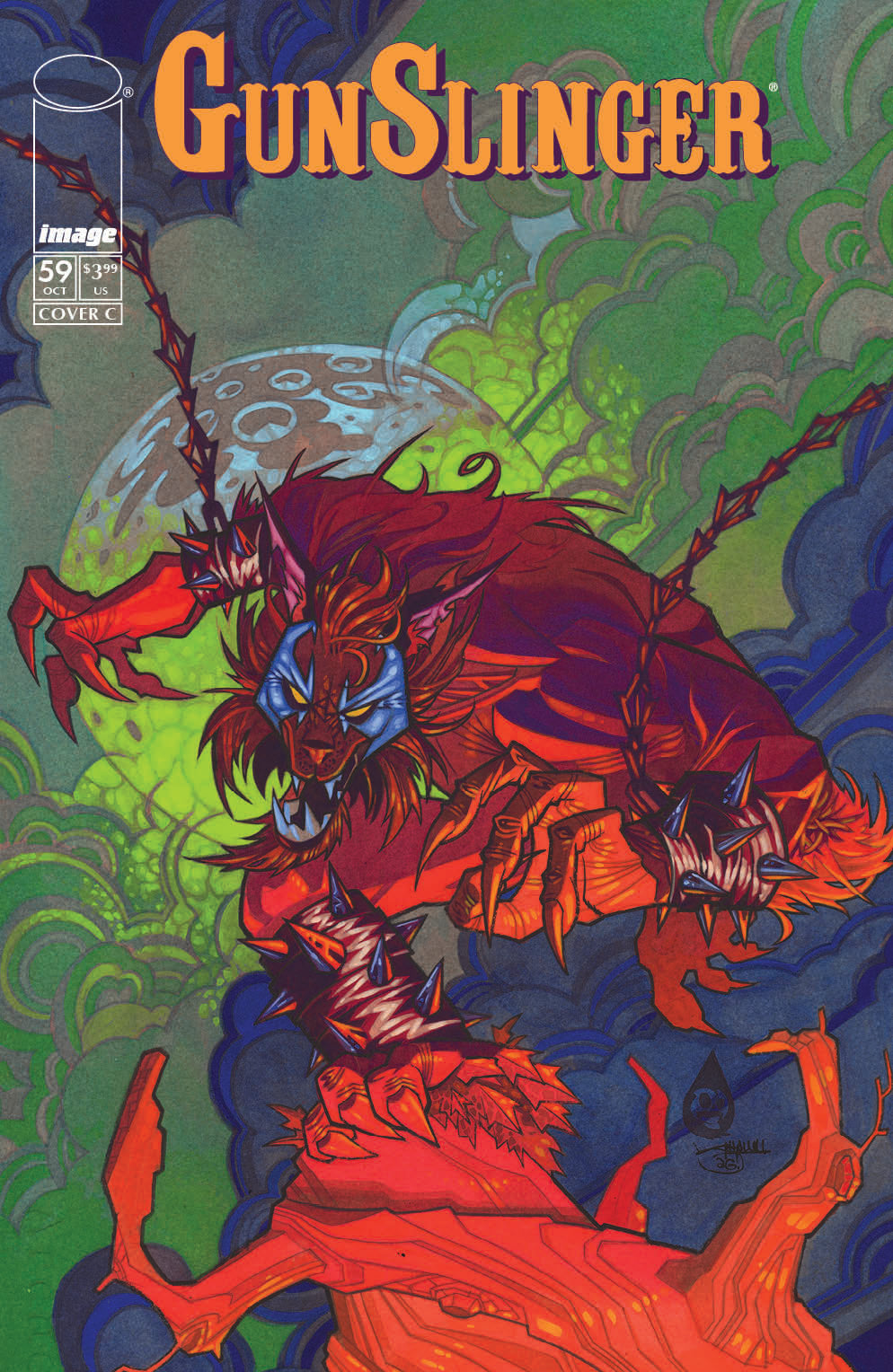 GUNSLINGER SPAWN #59 CVR C SHAWN CRYSTAL HALLOWEEN MONSTER VAR