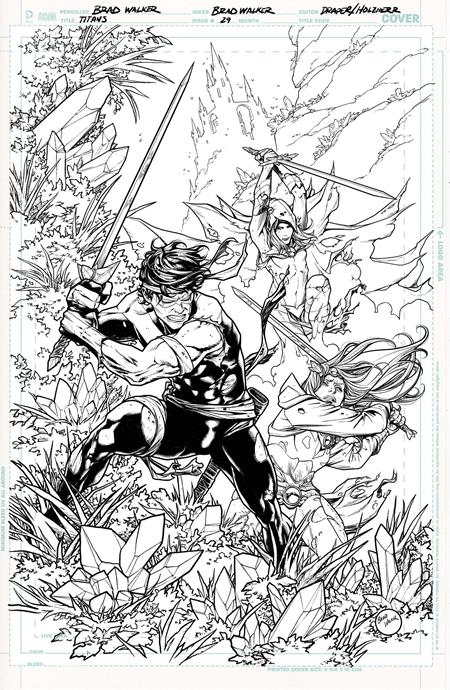 TITANS #29 CVR B BRAD WALKER CARD STOCK VAR (DC K.O.)