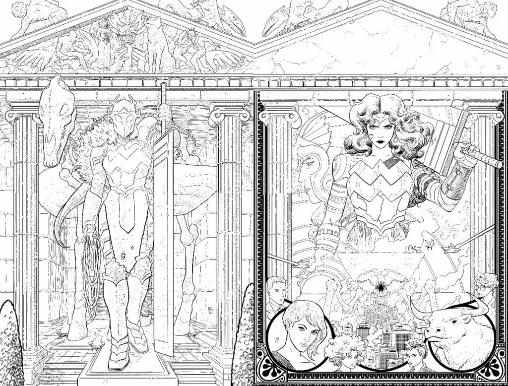 ABSOLUTE WONDER WOMAN ANNUAL 2026 #1 (ONE SHOT) SECOND PRINTING CVR B HAYDEN SHERMAN B&W WRAPAROUND CARD STOCK VAR