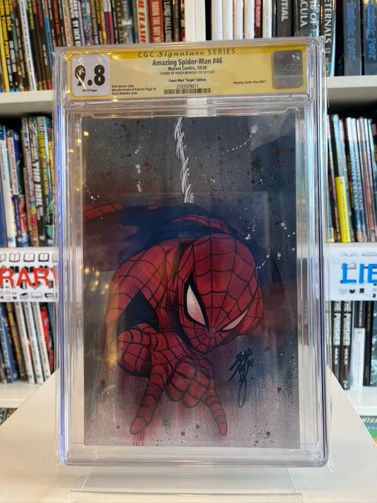 The Amazing Spider-Man #46 CGC 9.8 Limited to 1000 Signed by Peach Momoko
