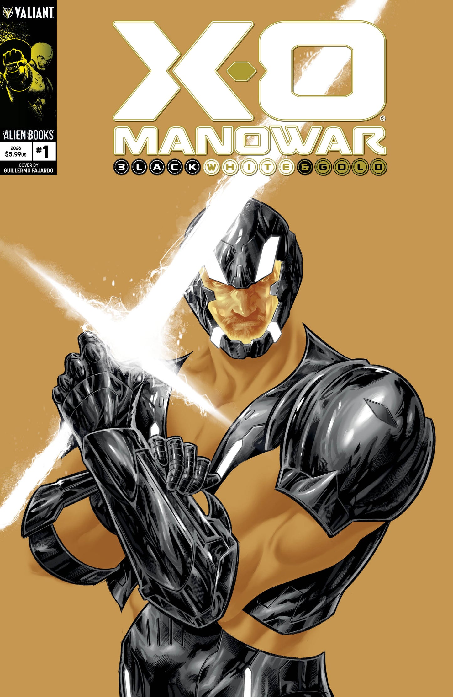 X-O Manowar: Black, White & Gold #1 Cover A (Fajardo)