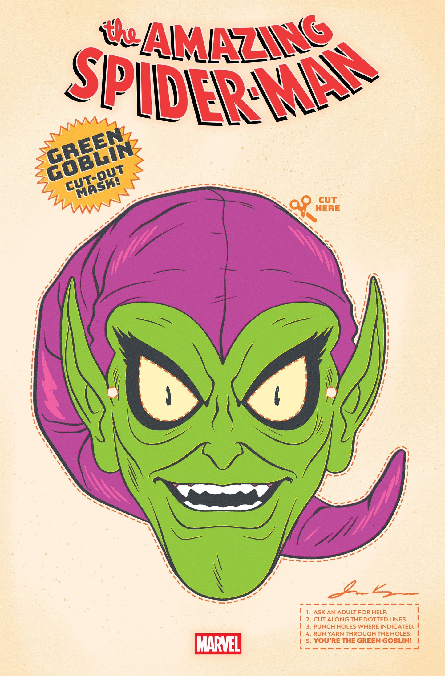 AMAZING SPIDER-MAN #12 RETRO HALLOWEEN MASK VAR