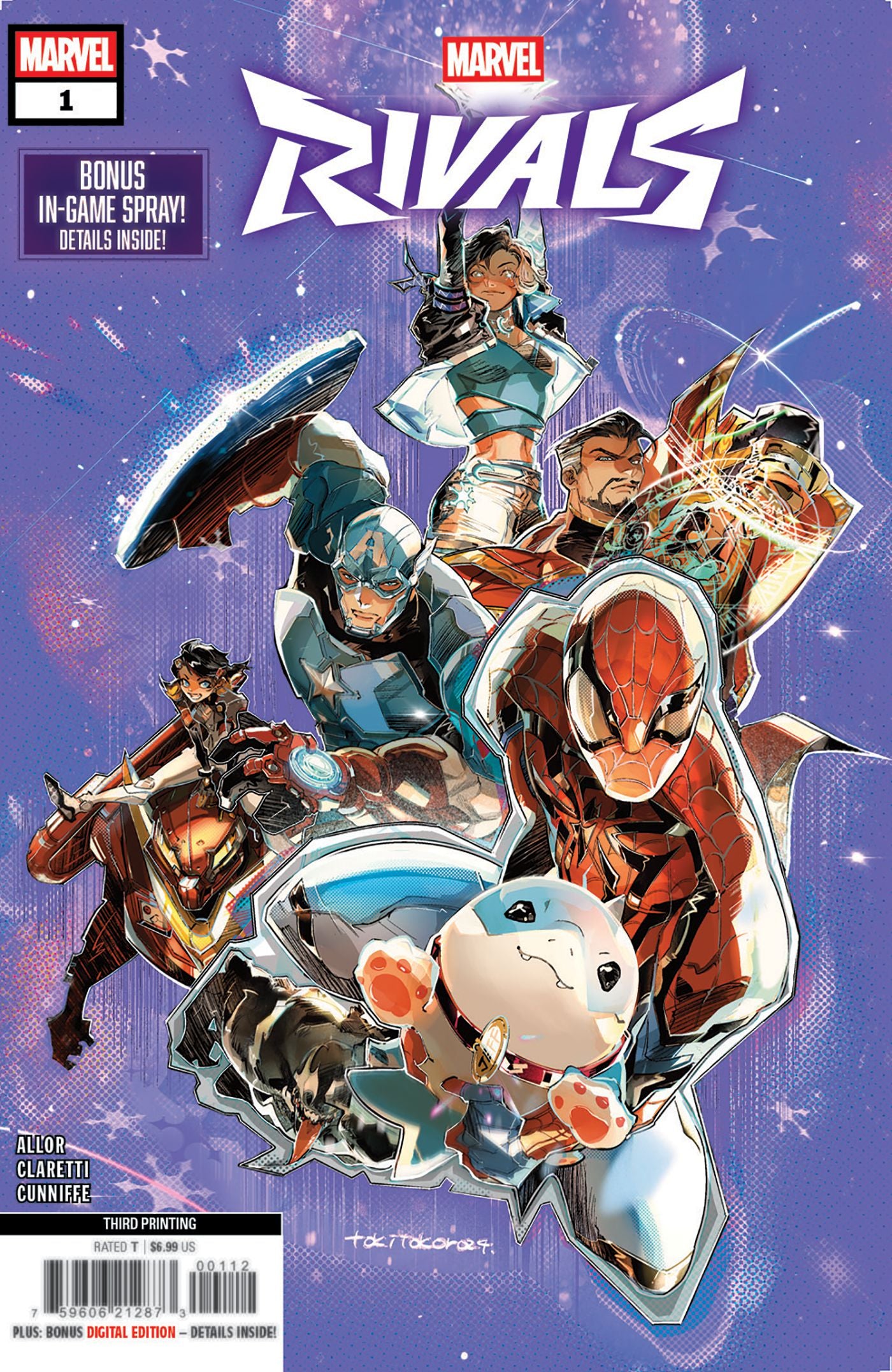 MARVEL RIVALS #1 TOKITOKORO 3RD PRINTING VAR
