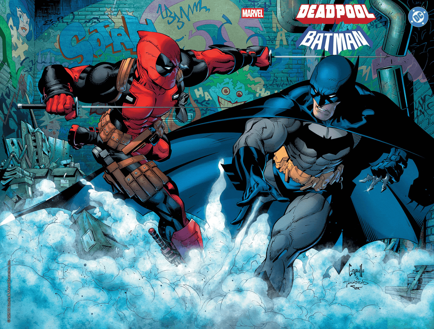 MARVEL/DC: DEADPOOL/BATMAN #1 GREG CAPULLO WRAPAROUND VAR