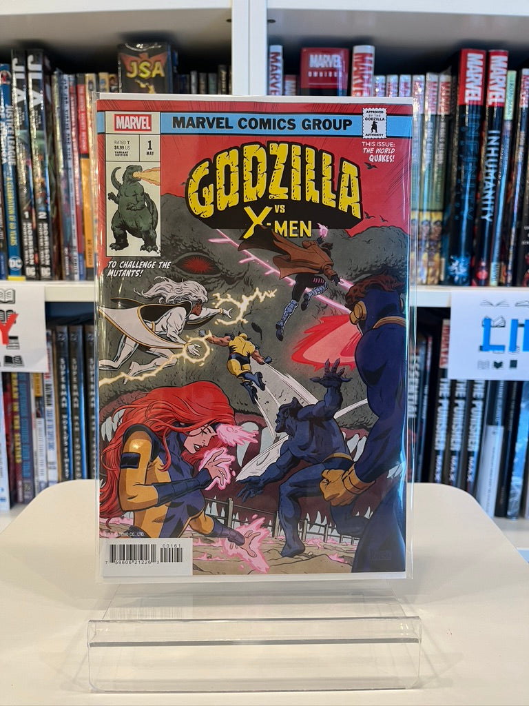 Godzilla vs. X-Men #1 (Paolo Rivera - Godzilla King of the Monsters Homage Var)