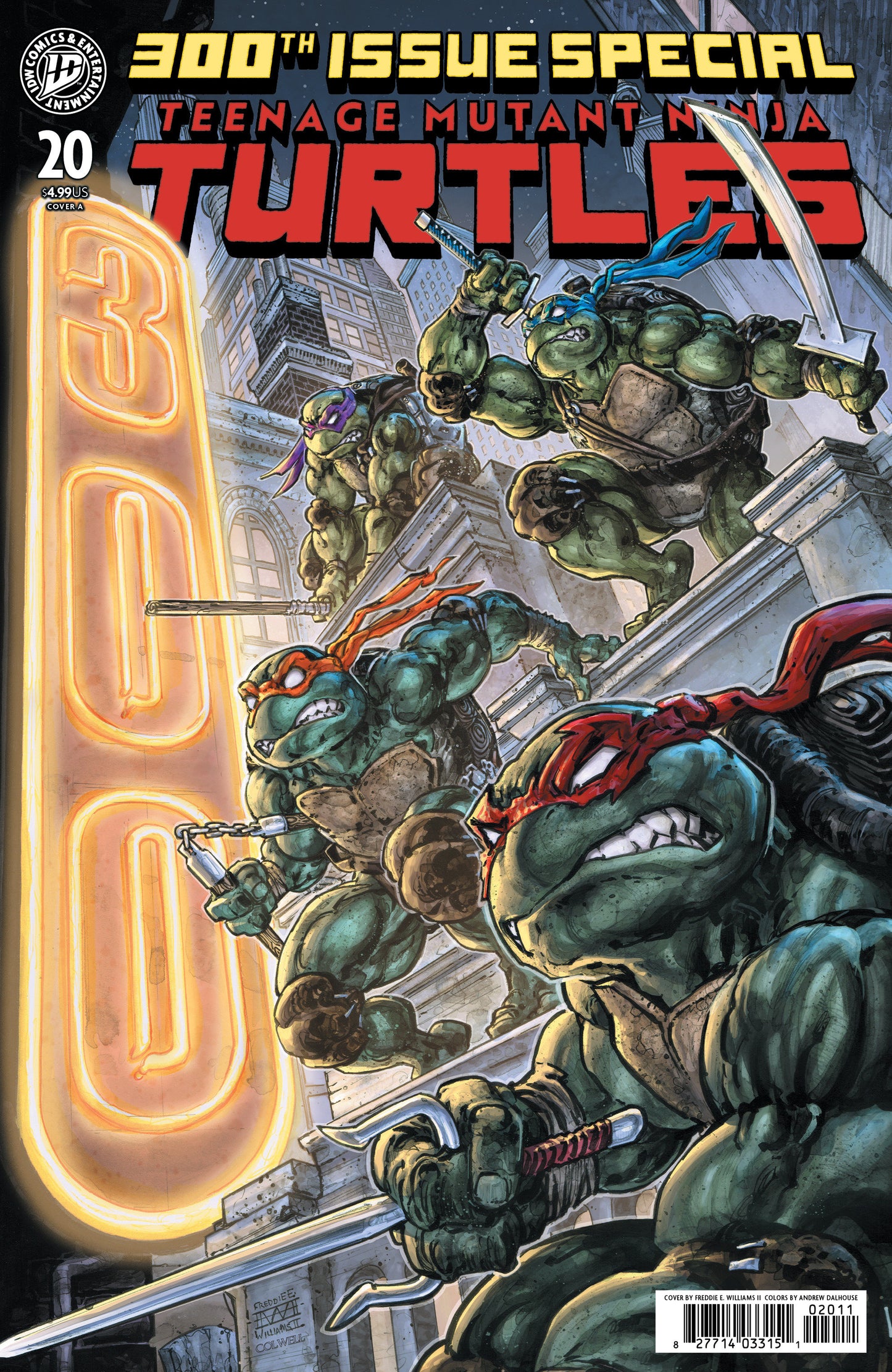 TEENAGE MUTANT NINJA TURTLES #20: 300TH ISSUE SPECIAL MAIN CVR