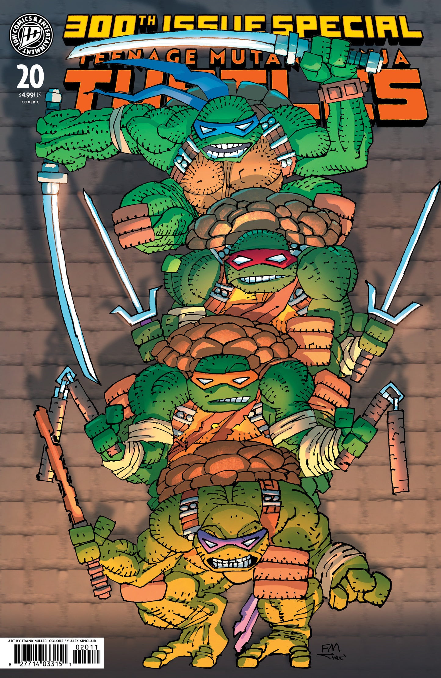 TEENAGE MUTANT NINJA TURTLES #20: 300TH ISSUE SPECIAL MILLER VAR