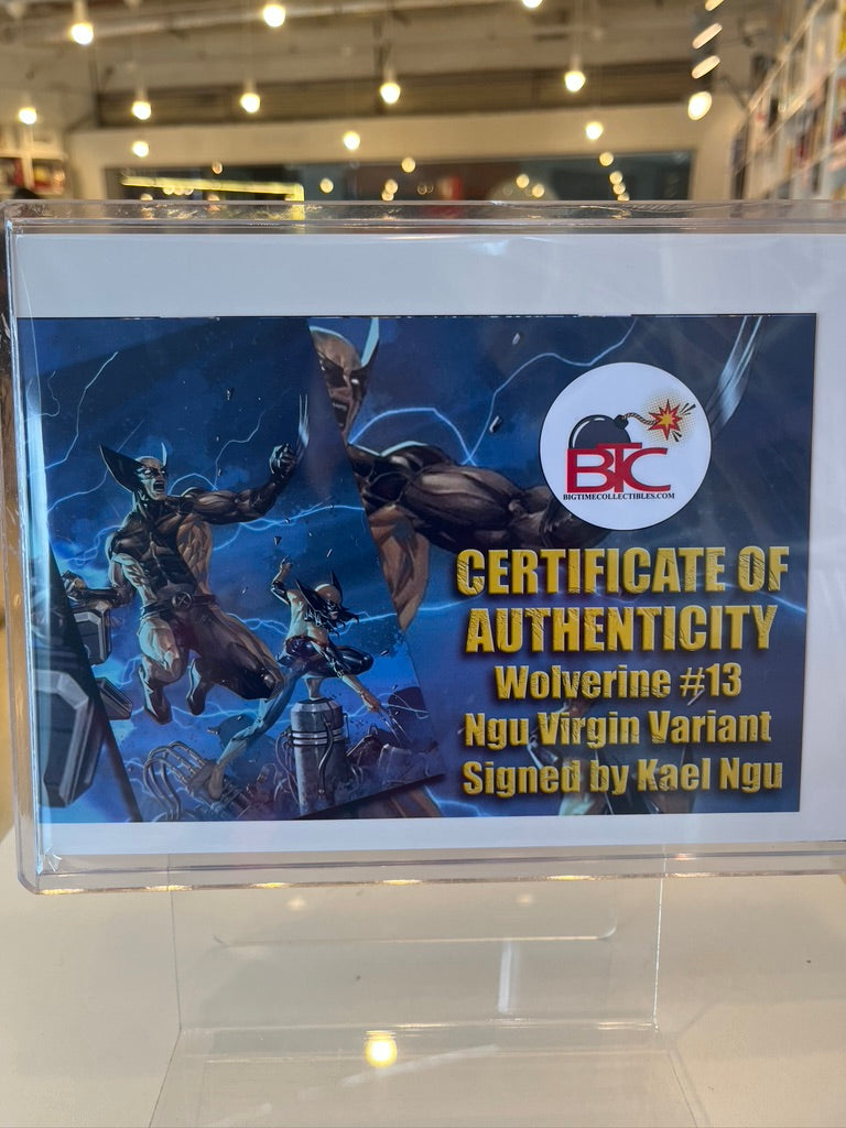 Wolverine #13 Virgin Variant SIGNED by Kael Ngu with COA
