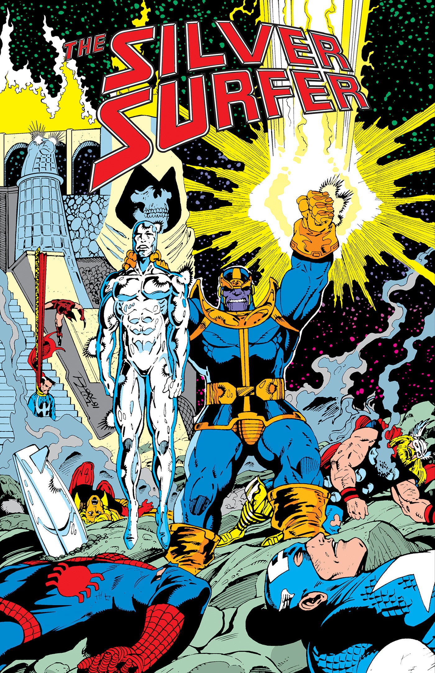 SILVER SURFER: THE INFINITY GAUNTLET OMNIBUS RON LIM INFINITY GAUNTLET CVR (HC)