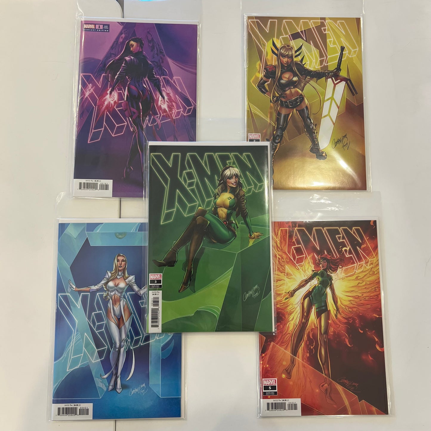 X-MEN #1 - #5 J SCOTT CAMPBELL VAR (SET OF 5)