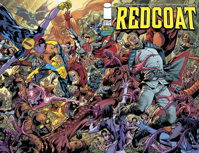 REDCOAT #17 CVR D BRYAN HITCH & BRAD ANDERSON INVINCIBLE TEAM UP WRAPAROUND VAR