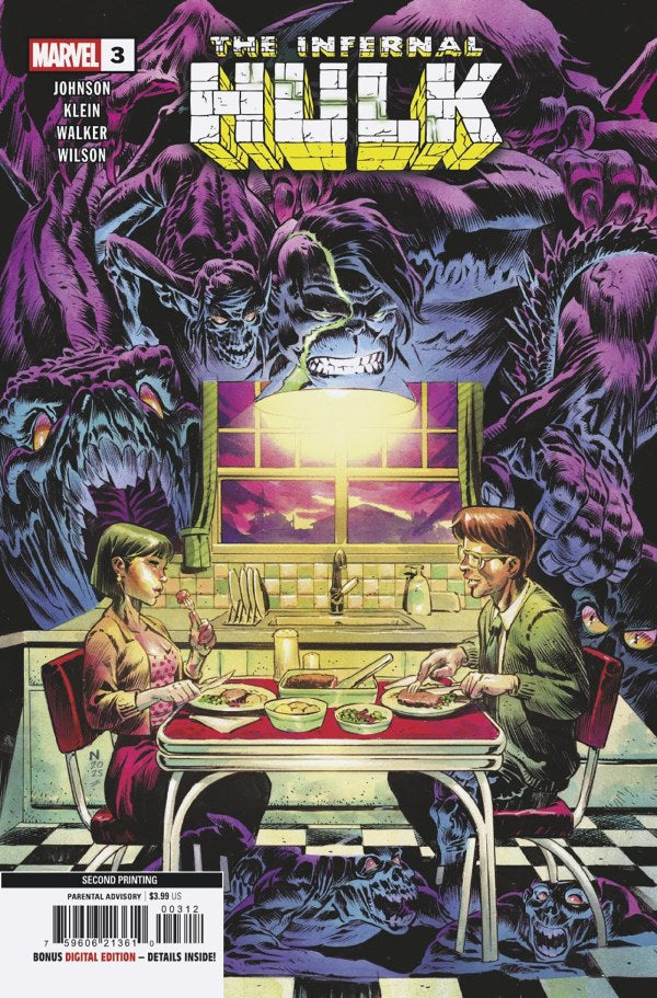INFERNAL HULK #3 NIC KLEIN 2ND PRINTING VAR