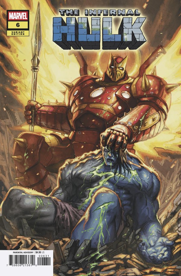 INFERNAL HULK #6 DAVIDE PARATORE VAR