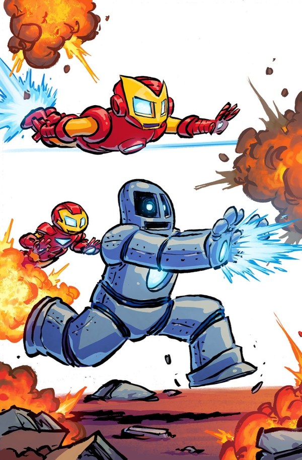 IRON MAN #1 SKOTTIE YOUNG 4-PART CONNECTING VAR