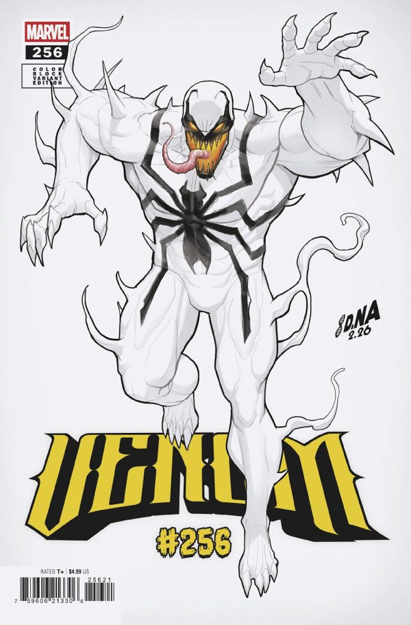 VENOM #256 DAVID NAKAYAMA COLOR BLOCK WHITE VAR