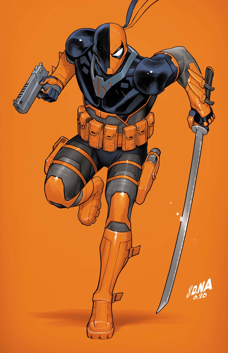 DEATHSTROKE THE TERMINATOR #8 CVR B DAVID NAKAYAMA CARD STOCK VAR