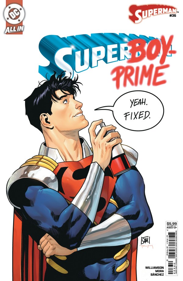SUPERMAN #36 SECOND PRINTING CVR B DANIEL SAMPERE CARD STOCK VAR