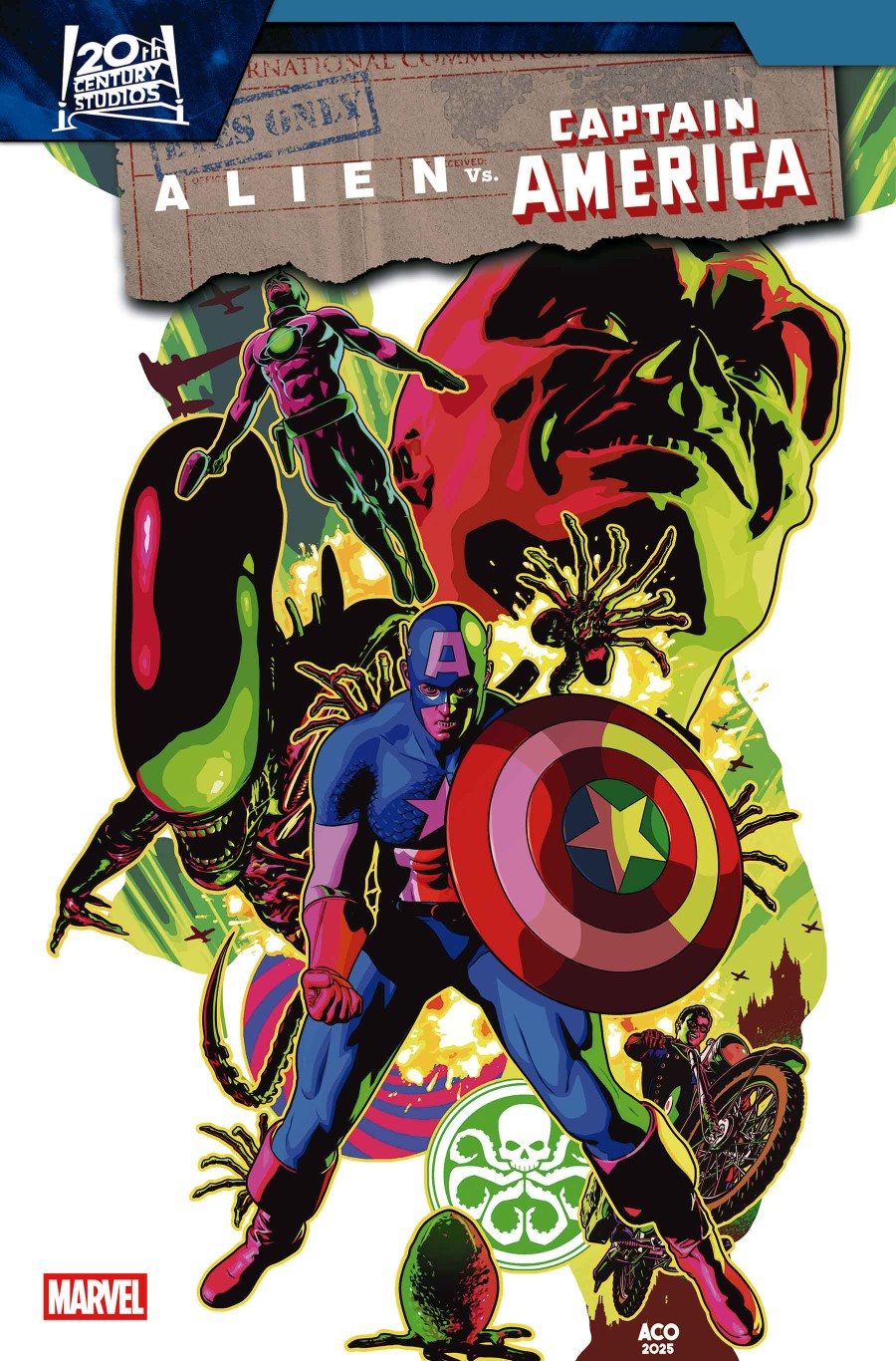 ALIEN VS. CAPTAIN AMERICA #3 ACO VAR