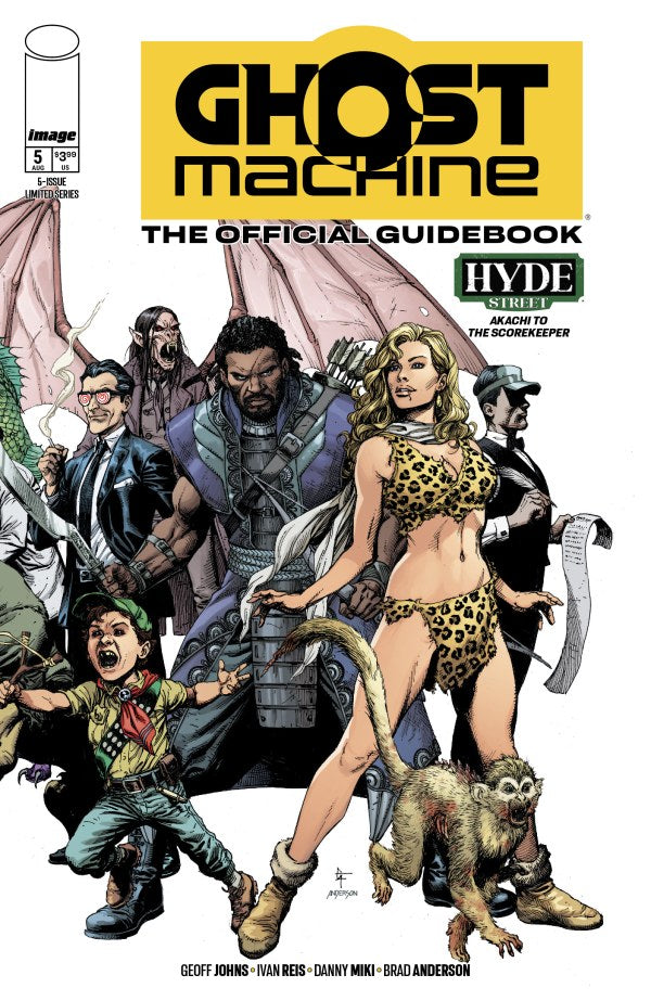 GHOST MACHINE THE OFFICIAL GUIDEBOOK #5 (OF 5) CVR A GARY FRANK & BRAD ANDERSON WRAPAROUND