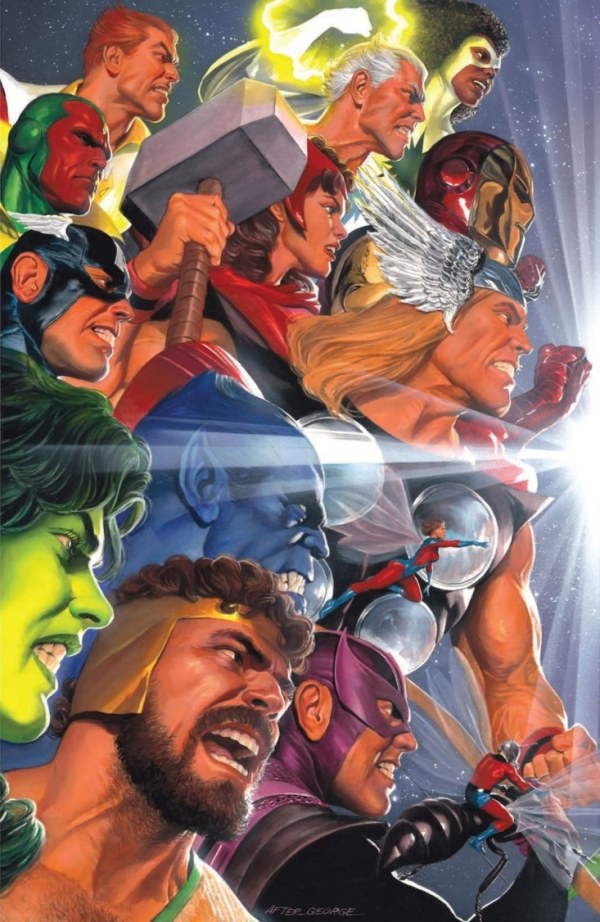 JLA/AVENGERS #3 FACSIMILE EDITION ALEX ROSS 2-PART CONNECTING VAR A