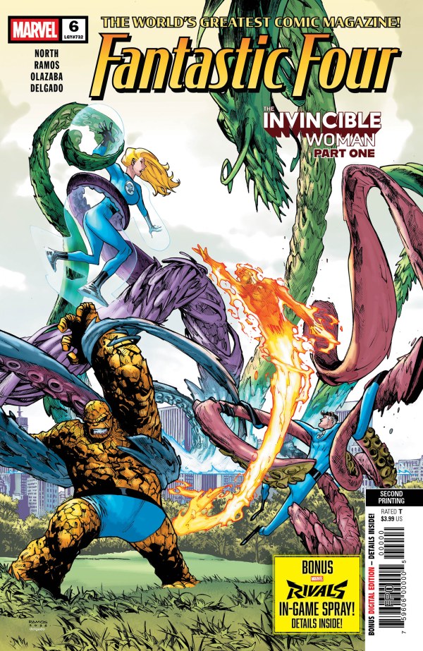 FANTASTIC FOUR #6 HUMBERTO RAMOS 2ND PRINTING VAR