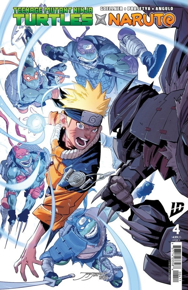 TEENAGE MUTANT NINJA TURTLES X NARUTO #4 MAIN CVR