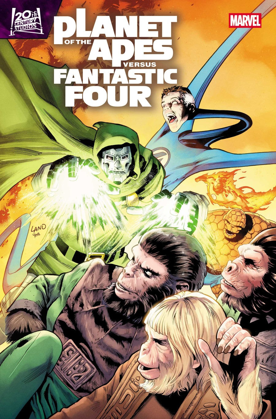 PLANET OF THE APES VS. FANTASTIC FOUR #4 MAIN CVR