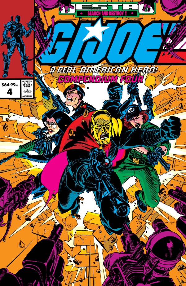 GI JOE A REAL AMERICAN HERO COMPENDIUM TP VOL 04 DIRECT MARKET EXCLUSIVE MICHAEL GOLDEN CVR
