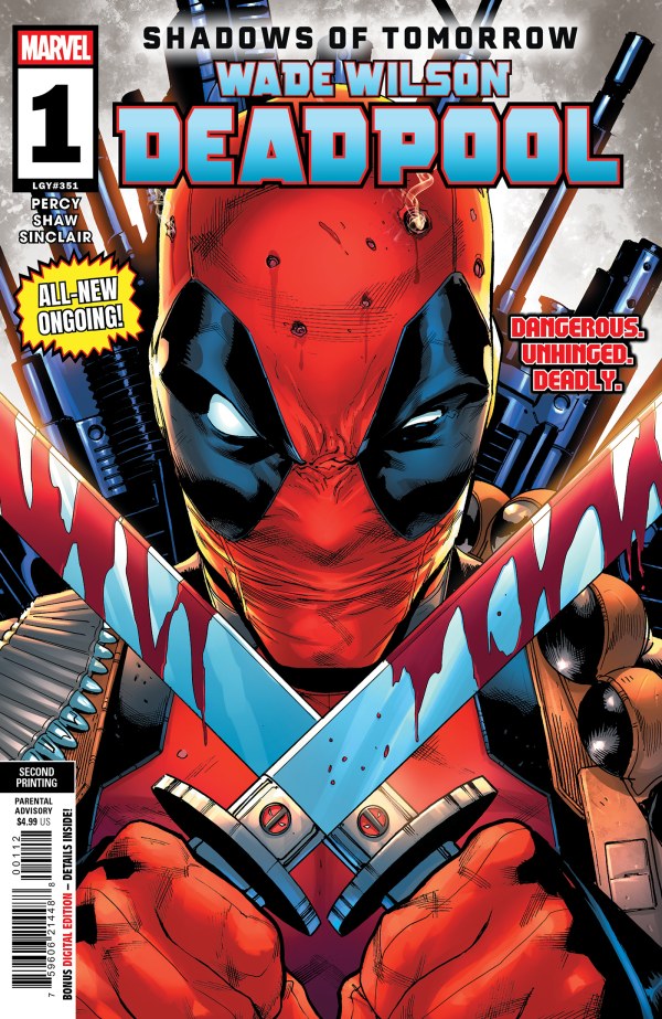 WADE WILSON: DEADPOOL #1 GEOFF SHAW 2ND PRINTING VAR