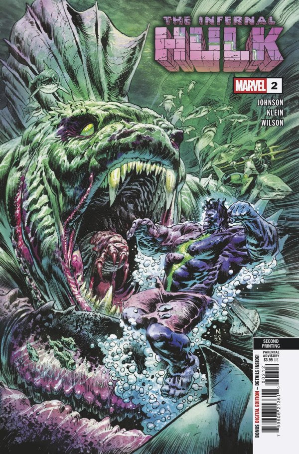 INFERNAL HULK #2 NIC KLEIN 2ND PRINTING VAR