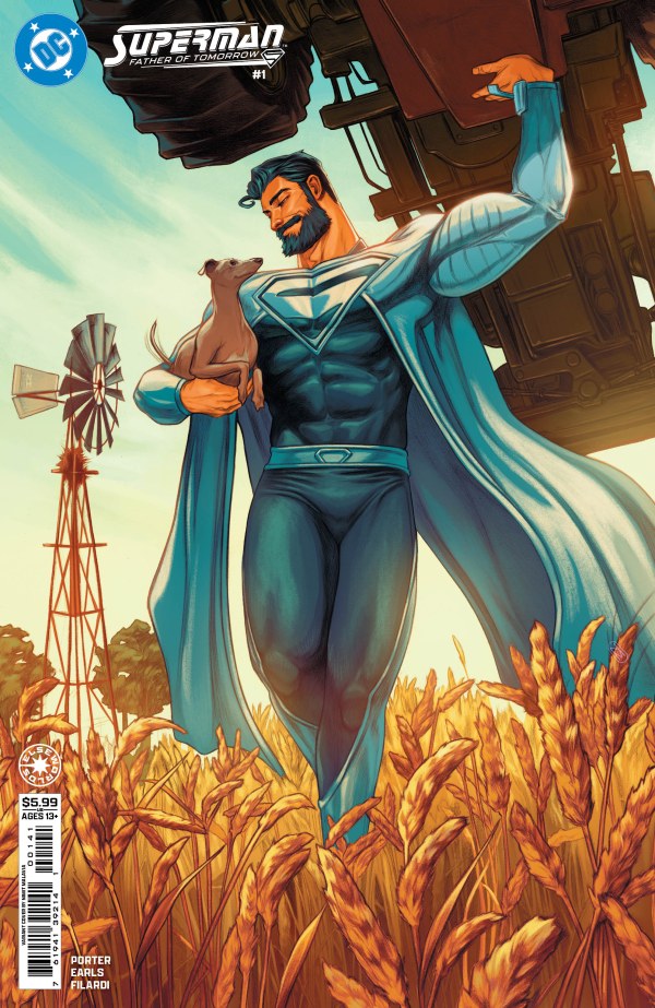 SUPERMAN FATHER OF TOMORROW #1 (OF 6) CVR D NIMIT MALAVIA CARD STOCK VAR