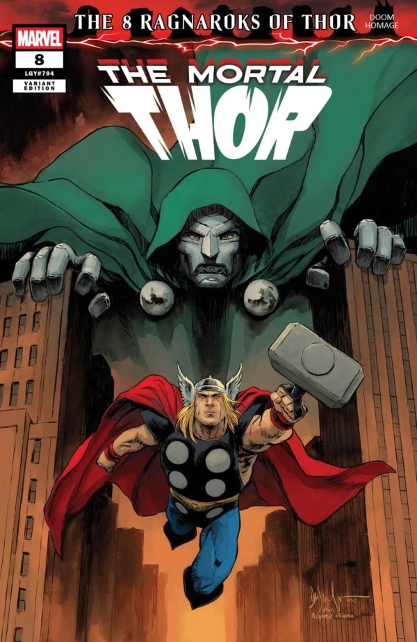 MORTAL THOR #8 DAVE WATCHER DOOM HOMAGE VAR