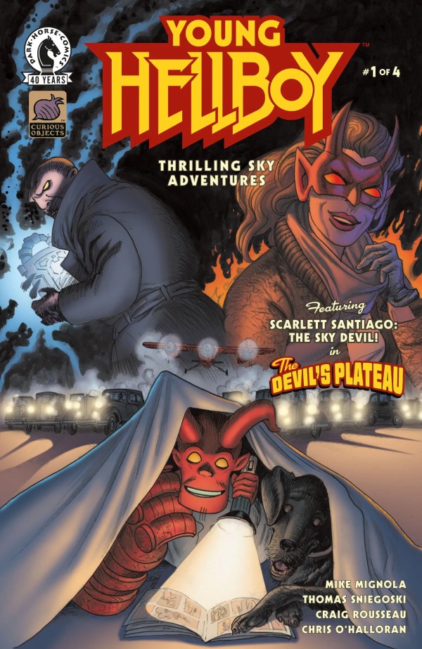 YOUNG HELLBOY: THRILLING SKY ADVENTURES #1 DAVID HITCHCOCK VAR