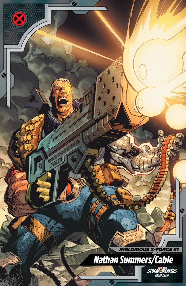 INGLORIOUS X-FORCE #1 GEOFF SHAW X-MEN TRADING CARD VAR