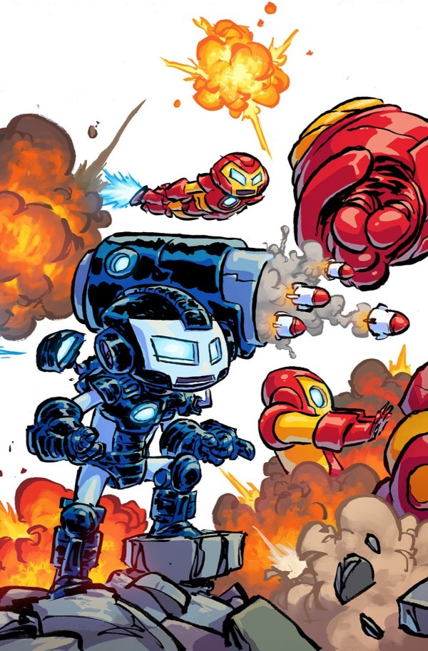 IRON MAN #2 SKOTTIE YOUNG 4-PART CONNECTING VAR