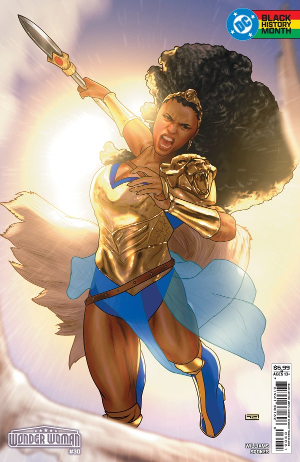 WONDER WOMAN #30 CVR F TAURIN CLARKE BLACK HISTORY MONTH CARD STOCK VAR