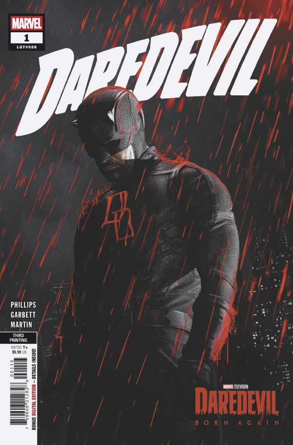 DAREDEVIL #1 MARVEL TELEVISION 3RD PRINTING VAR