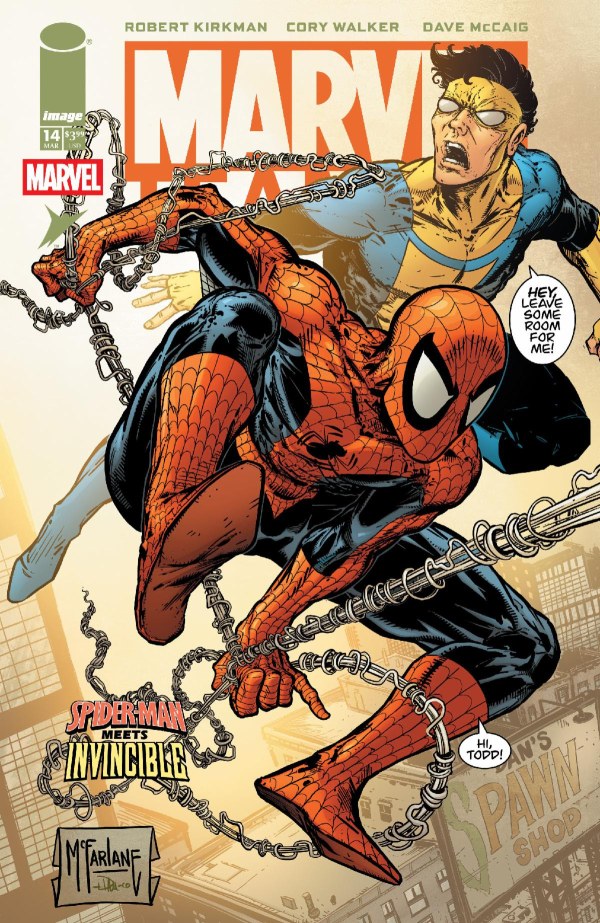 MARVEL TEAMUP #14 FACSIMILE EDITION CVR D TODD MCFARLANE & DAVE MCCAIG VAR