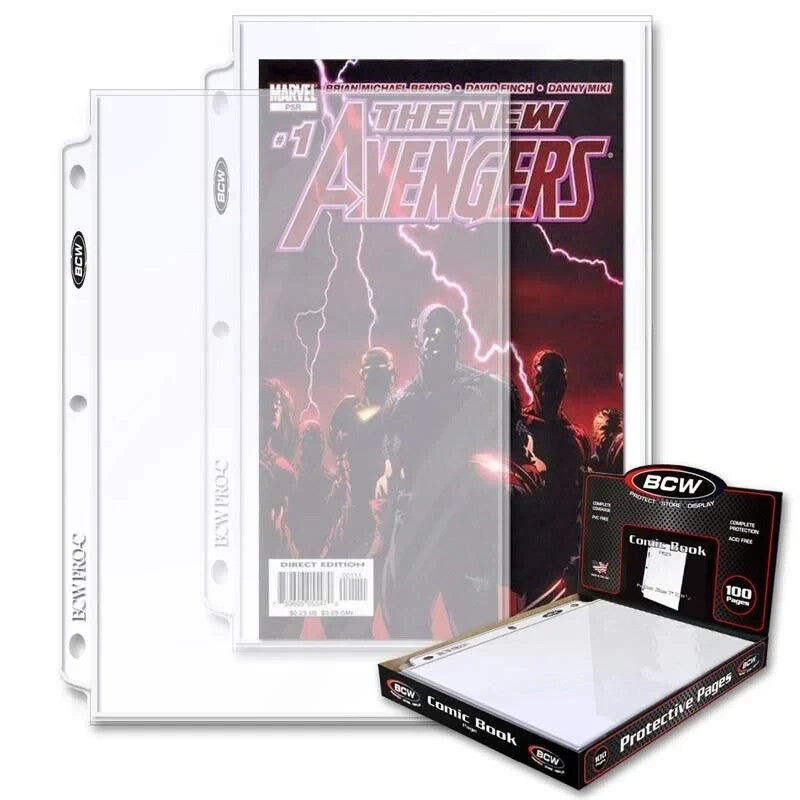 BCW COMIC BOOK PROTECTIVE PAGES (SET OF 5)