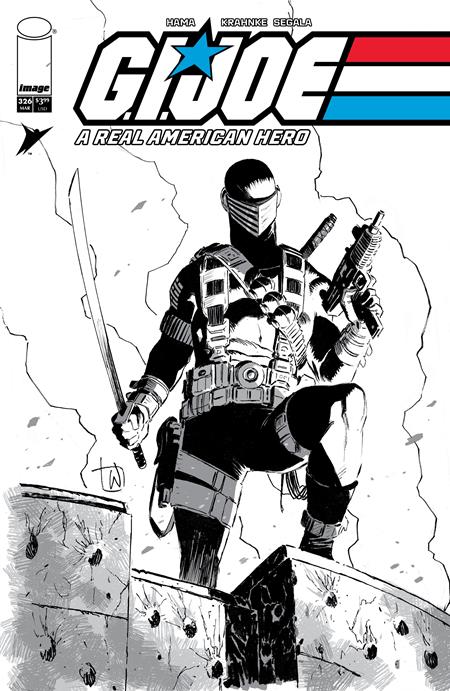 GI JOE A REAL AMERICAN HERO #326 CVR B LEE WEEKS B&W VAR