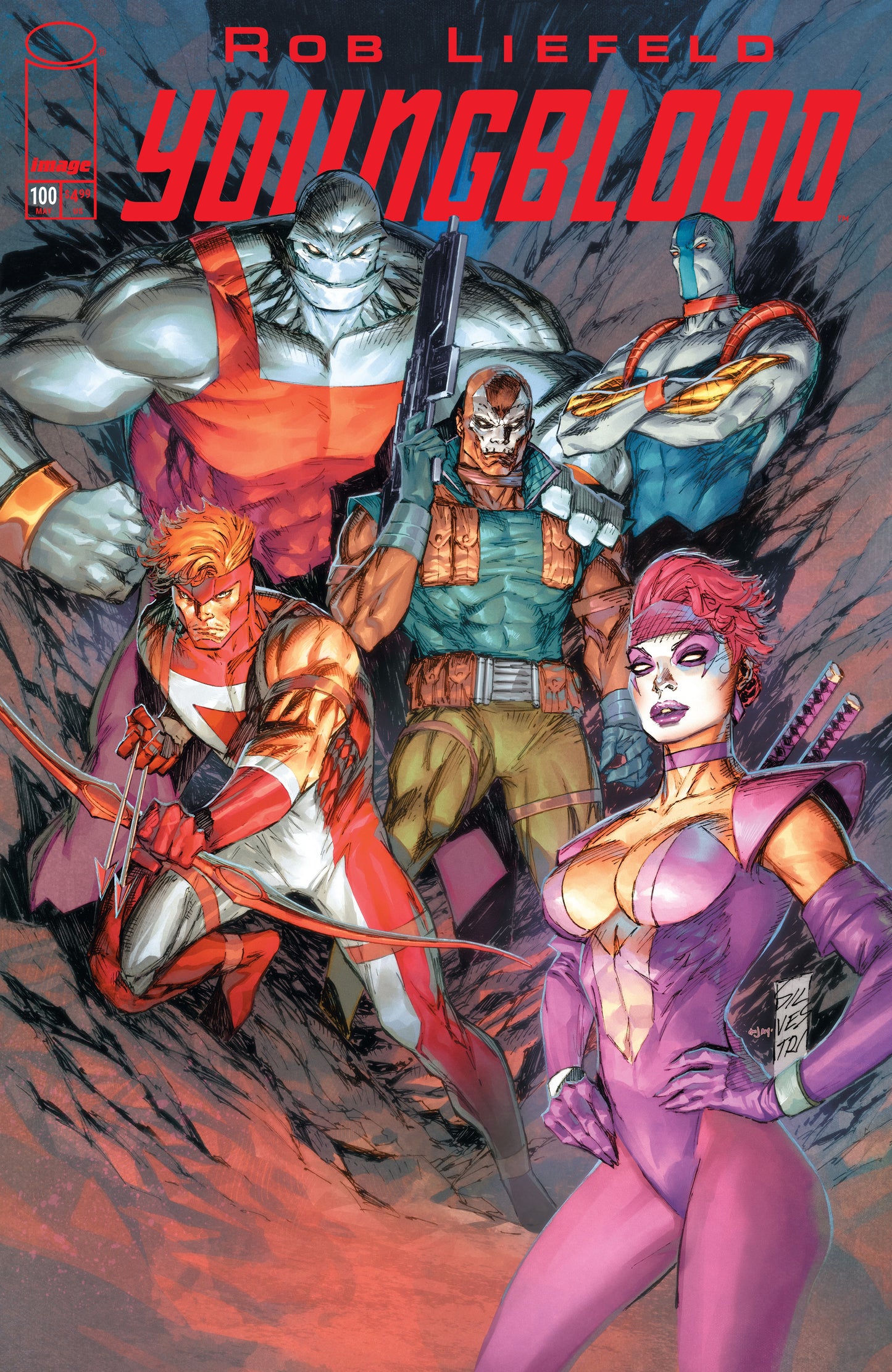 YOUNGBLOOD #100 CVR F MARC SILVESTRI VAR